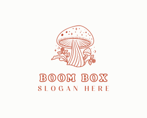 Natural Herbal Mushroom logo design