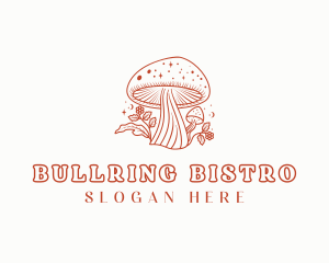 Natural Herbal Mushroom logo design