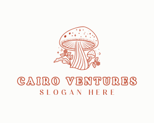 Natural Herbal Mushroom logo design