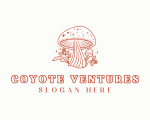 Natural Herbal Mushroom logo design