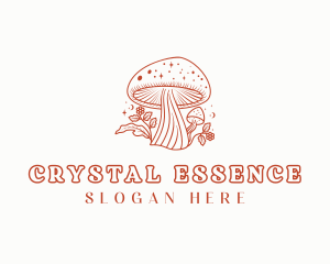 Natural Herbal Mushroom logo design