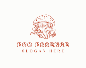 Natural - Natural Herbal Mushroom logo design