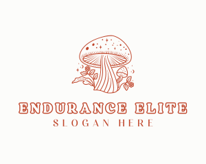 Natural Herbal Mushroom logo design