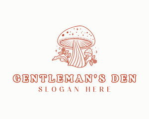 Natural Herbal Mushroom logo design