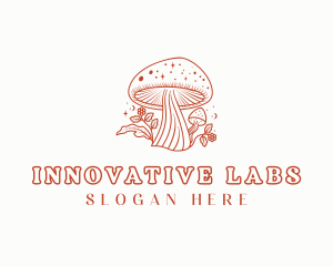 Natural Herbal Mushroom logo design