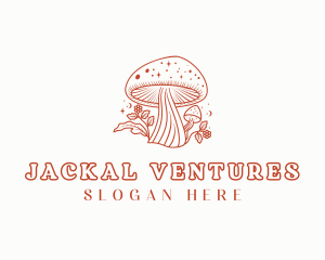 Natural Herbal Mushroom logo design