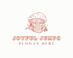 Natural Herbal Mushroom logo design