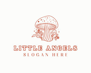 Natural Herbal Mushroom logo design