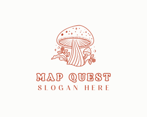 Natural Herbal Mushroom logo design