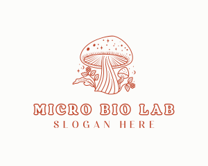 Natural Herbal Mushroom logo design