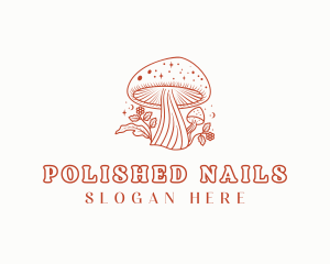 Natural Herbal Mushroom logo design