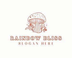 Natural Herbal Mushroom logo design