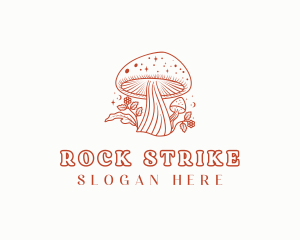 Natural Herbal Mushroom logo design