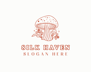 Natural Herbal Mushroom logo design