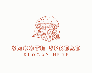 Natural Herbal Mushroom logo design