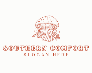 Natural Herbal Mushroom logo design