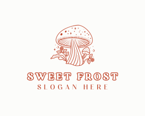 Natural Herbal Mushroom logo design