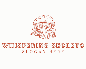 Natural Herbal Mushroom logo design