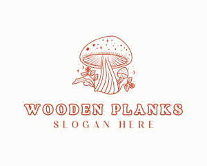 Natural Herbal Mushroom logo design