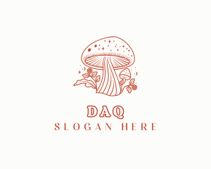 Organic - Natural Herbal Mushroom logo design