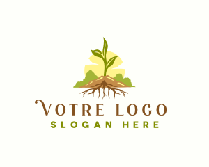 Botanical - Plant Root Botanical logo design