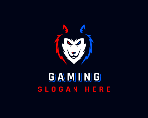 Wolf Husky Gaming Logo