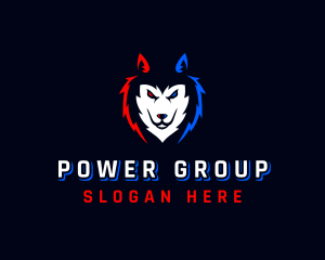 Streaming - Wolf Husky Gaming logo design