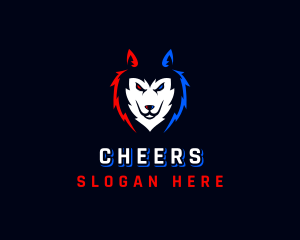 Fox - Wolf Husky Gaming logo design