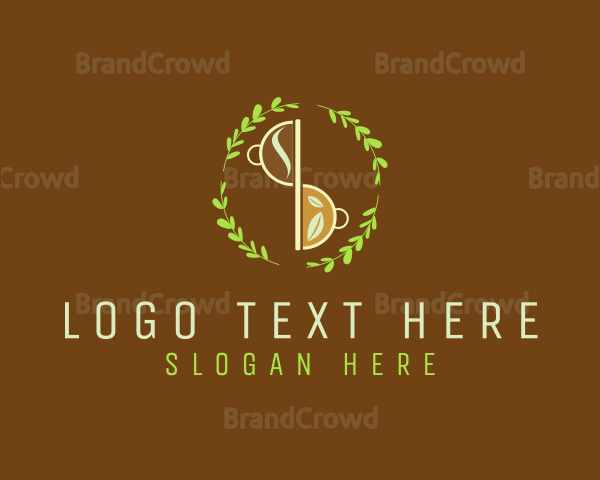 Organic Tea Wreath Logo