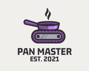 Cooking Pan Machine logo design