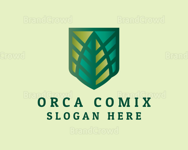 Eco Leaf Shield Logo