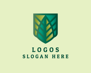 Horticulture - Eco Leaf Shield logo design