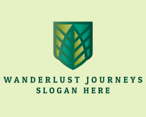 Sustainability - Eco Leaf Shield logo design