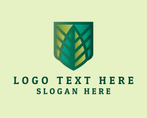 Eco Friendly - Eco Leaf Shield logo design