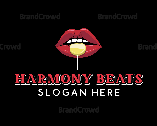 Lips Sweet Candy Logo