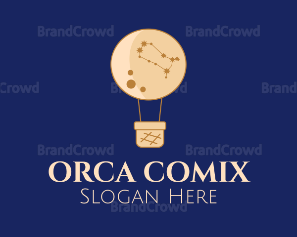 Constellation Hot Air Balloon Logo