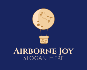 Constellation Hot Air Balloon logo design