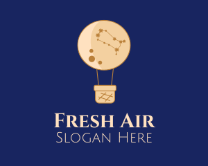 Constellation Hot Air Balloon logo design