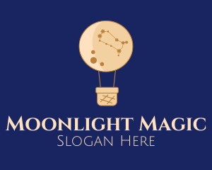 Nighttime - Constellation Hot Air Balloon logo design