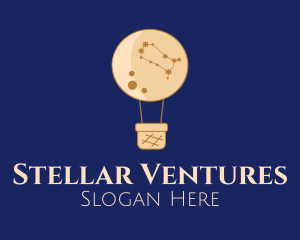 Constellation Hot Air Balloon logo design