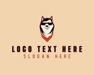 Husky - Husky Dog Grooming logo design