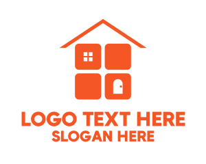 Square - Orange Home Improvement logo design
