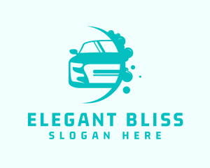 Supercar - Sedan Car Wash Cleaning logo design