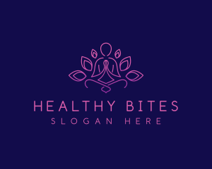 Lotus Yoga Relaxation logo design