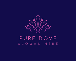 Lotus Yoga Relaxation logo design