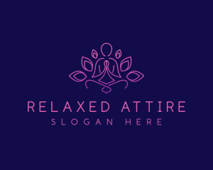 Lotus Yoga Relaxation logo design