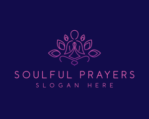 Lotus Yoga Relaxation logo design