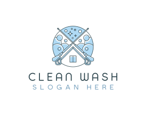 Power Washing Cleaning logo design