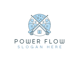 Power Washing Cleaning logo design