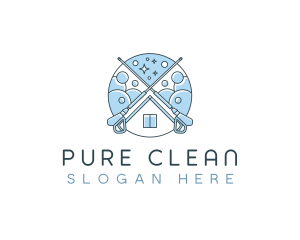 Power Washing Cleaning logo design